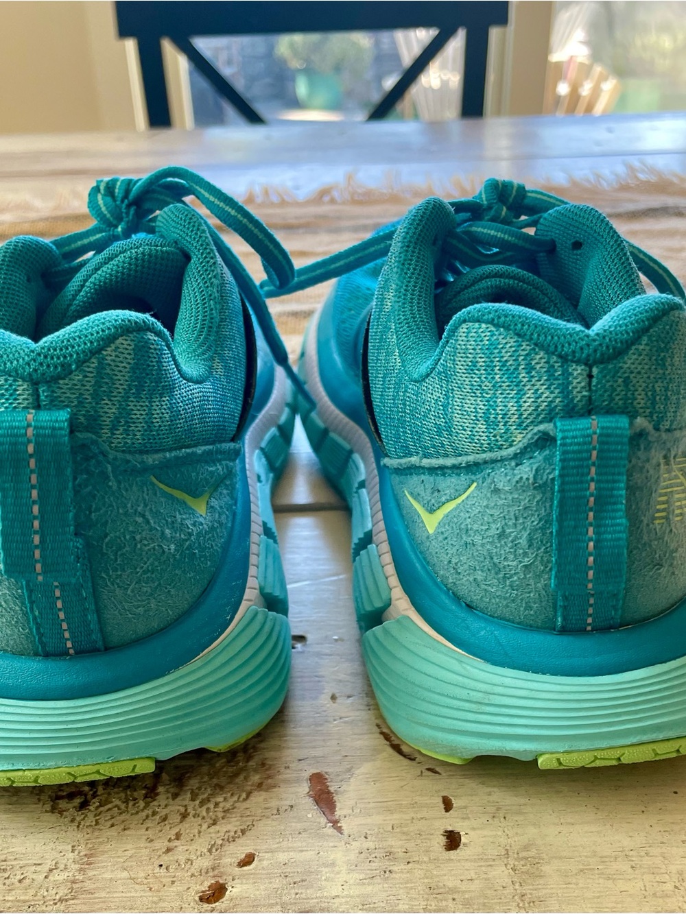 Hoka One One Women's Turquoise/Teal Gaviota Running Sneakers - Picture 4 of 6